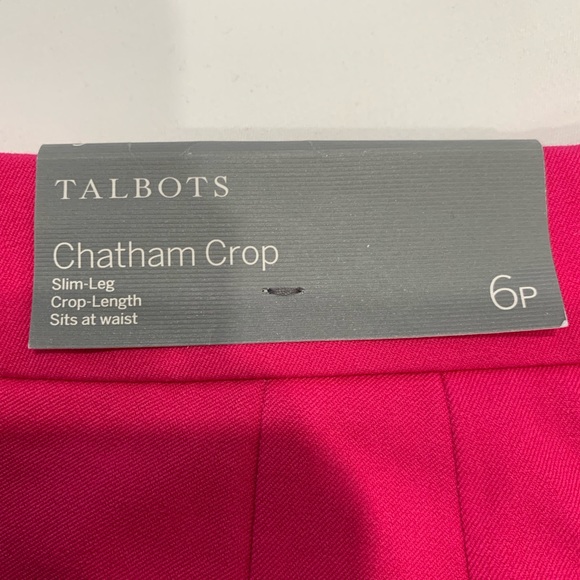 TALBOTS CHATHAM CROP PANTS - SOLID SIZE 6P - Picture 11 of 14